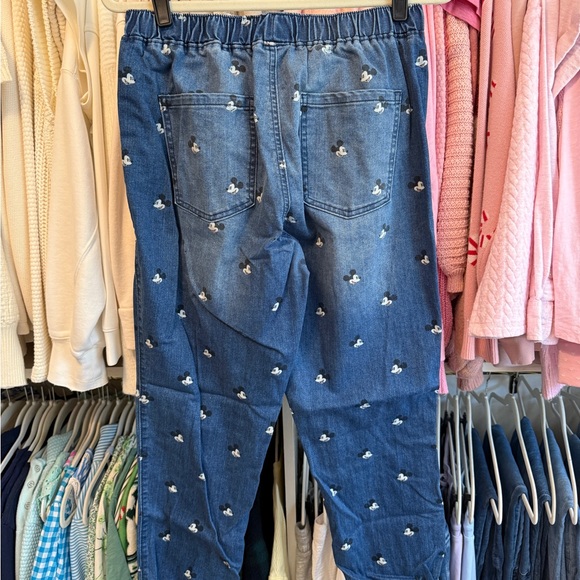 Disney Parks Denim Blue Mickey Joggers - Picture 2 of 3
